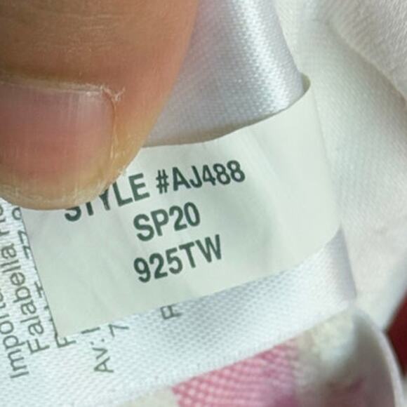 J.Crew Pink Gingham Jeans Vintage Straight AJ488 24" Valentine Easter Whimsical - Picture 4 of 6